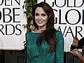 Gorgeous in Green at the Golden Globes | BahVideo.com