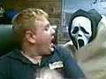 Scream Mask Makes Foreign Man Scream Like  | BahVideo.com