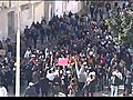 Peoples revolution Tunisia 2011 - Call for Khilafah - Islamic law through the capital hi quality  | BahVideo.com