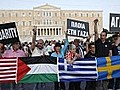 Griechische K stenwache stoppt Friedensflottille | BahVideo.com