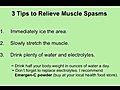 3 Tips to Relieve Muscle Spasms  | BahVideo.com