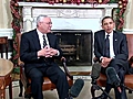 President Obama Meets with General Colin Powell | BahVideo.com