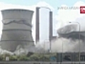 Amateur video Cooling towers destroyed in  | BahVideo.com