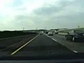 Van overturned on the highway caught on dashcam | BahVideo.com