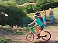 Girl Bike Jump In Water | BahVideo.com