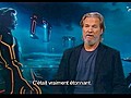 Tron L H ritage - Rencontre avec Jeff Bridges | BahVideo.com
