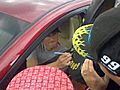 Uncut Kasey Kahne Signs Tire | BahVideo.com