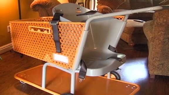 Mom invents special needs shopping cart | BahVideo.com