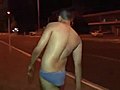 Drunken bloody guy on live TV | BahVideo.com