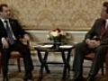 Tech-minded Medvedev meets with Schwarzenegger | BahVideo.com