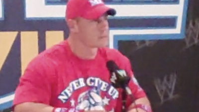 WWE star John Cena at WrestleMania XXVII | BahVideo.com
