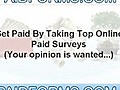 Make Money from Home with Paid Online Surveys | BahVideo.com
