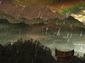1075 Jungle Rain Forest Rainbow Storm Stock  | BahVideo.com