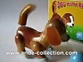 Tin Toy Wind Up Swinging Tail Dog With Ball MS484 | BahVideo.com