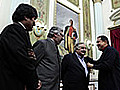 Ch vez recibe a presidentes de Uruguay  | BahVideo.com