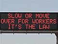 Signs Re-Educating Drivers To Move Over | BahVideo.com