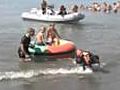 Dogs train as lifeguards in Italian resort | BahVideo.com