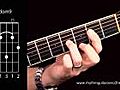 How to Play a Dominant 9 Chord on the Acoustic  | BahVideo.com