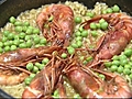 El arroz con gambas y guisantes de Imma Crosas | BahVideo.com