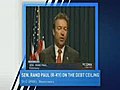 Sen Rand Paul on filibustering the Debt Ceiling | BahVideo.com