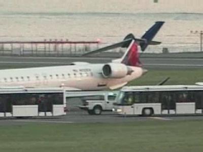 Planes Hit On Runway,  Startling Passengers | BahVideo.com