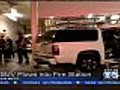 SUV Plows Through San Mateo Fire Station | BahVideo.com