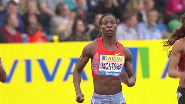 2011 Diamond League Birmingham Amantle Montsho wins 400m | BahVideo.com