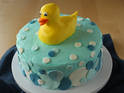 Rubber Ducky Baby Shower Cake | BahVideo.com