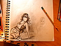 Zooey Deschanel Speed Drawing | BahVideo.com