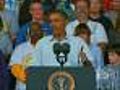 Obama Assails GOP Promotes New Jobs Program | BahVideo.com