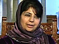 Meeting separatists a good start Mehbooba to NDTV | BahVideo.com