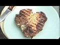 How to grill a porterhouse on a charcoal grill | BahVideo.com