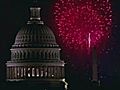 Fireworks Light Up American Capitol | BahVideo.com