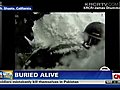 On tape Buried alive in 6 feet of snow | BahVideo.com