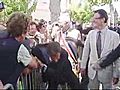 On Camera French President Grabbed By Man | BahVideo.com