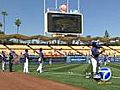 Dodgers meet Giants in opening day at Chavez | BahVideo.com