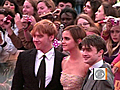 Harry Potter world premiere emotional sendoff | BahVideo.com