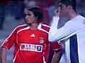 Ronaldo giving Nuno Gomes some snot | BahVideo.com