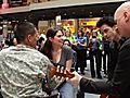 Train Helps Soldier Say amp 039 Marry  | BahVideo.com