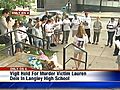 Vigil Held For Lauren Deis At Langley High School | BahVideo.com