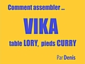 Comment assembler le plateau VIKA LAURI et les pieds VIKA CURRY  | BahVideo.com