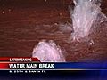 Water Main Break Bubbles For Hours | BahVideo.com