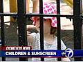 Kids and sunscreens | BahVideo.com