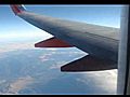 Southwest flying somewhere over Arizona to phoenix | BahVideo.com