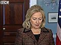 Secretary of State Hillary Clinton responds to  | BahVideo.com