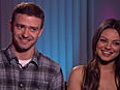 Justin Timberlake amp Mila Kunis Talk  | BahVideo.com