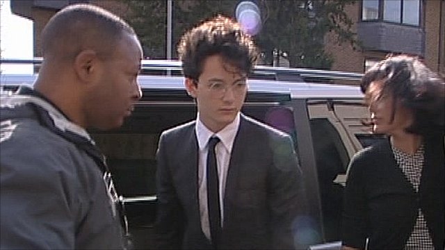 Charlie Gilmour arrives at court | BahVideo.com