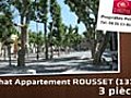 Vente - appartement - ROUSSET 13790 - 219 500  | BahVideo.com