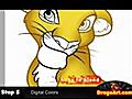 How to Draw Simba Simba The Lion King Step by Step | BahVideo.com