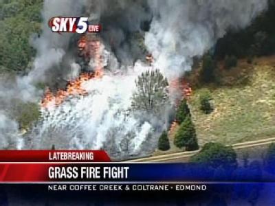 Wildfire Spreads Among Trees In Edmond | BahVideo.com